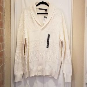 Sean John Men's Solid Shawl Collar Sweater